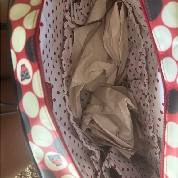 New w/tag Vintage Red Hens Diaper Bag - Picture 4 of 8